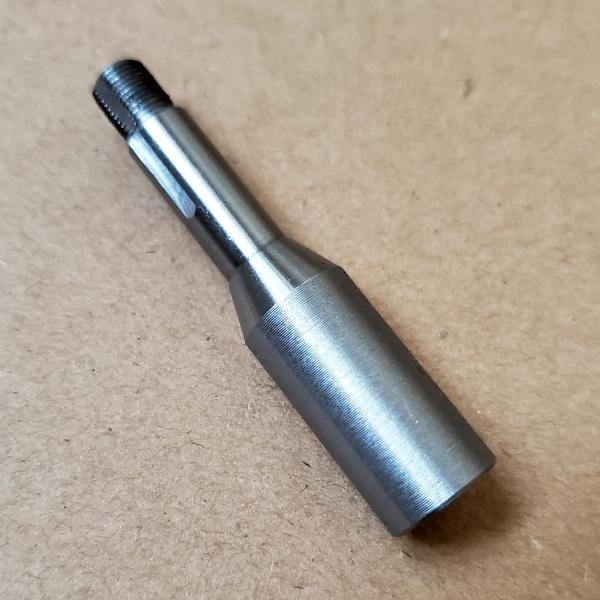 WW size 8mm watch lathe unhardened arbor, front part approx. 25 x 13 mm